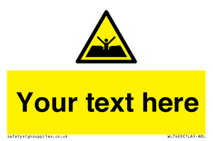 Custom Warning quicksand mud or silt